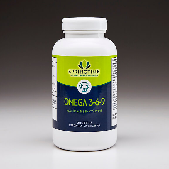 Frustrerend vruchten soep Omega 3-6-9 Oil for Dogs | Natural Fish Oil Dog Supplements | Springtime  Supplements